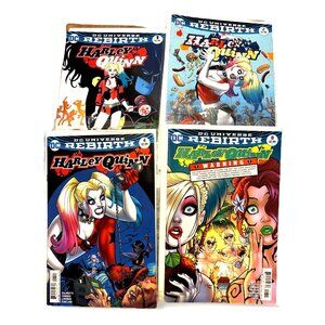 Harley Quinn  #1, #2, #4, #8 DC Universe Rebirth  2016 Lot of 4 2016, 2017 Comic